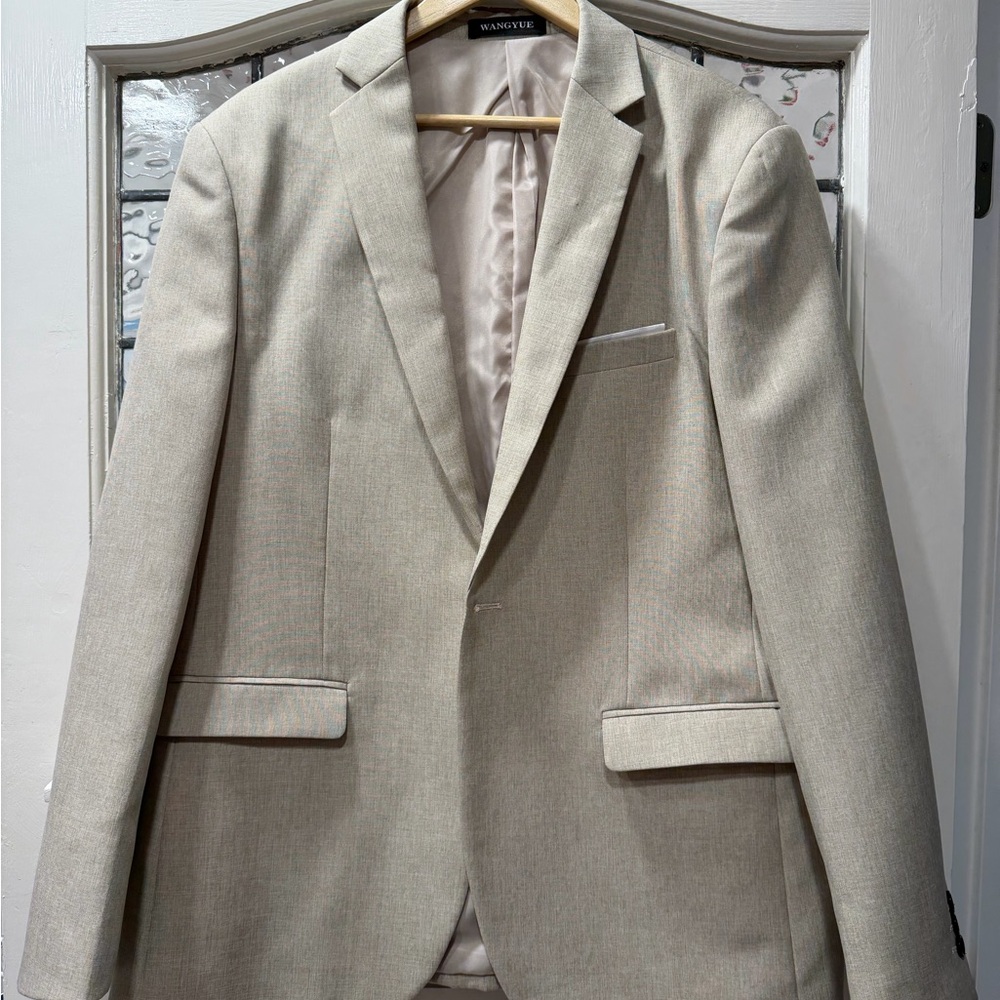 Men’s Beige Blazer - Size Large
